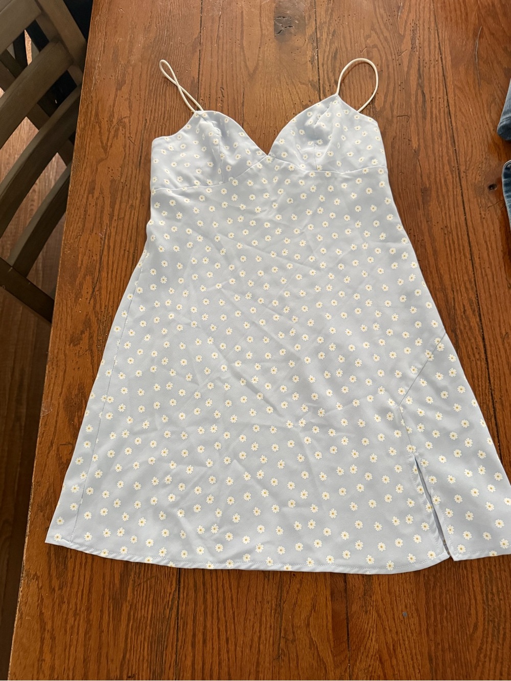 Princess Polly Light Blue Daisy Slip Dress